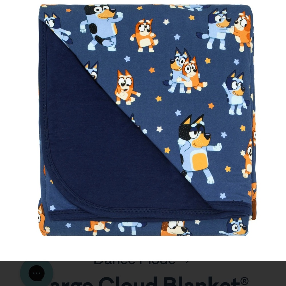 Little sleepies bluey blanket